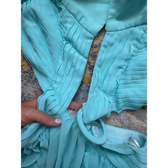 PatBo Cyan Flutter Sleeve Maxi Dress - Picture 8 of 12